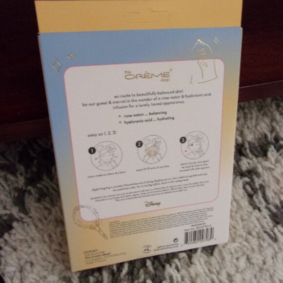 The Crème Shop x Disney - Belle Balance Beauty Printed Essence Sheet Mask 3 Pk - Picture 2 of 2